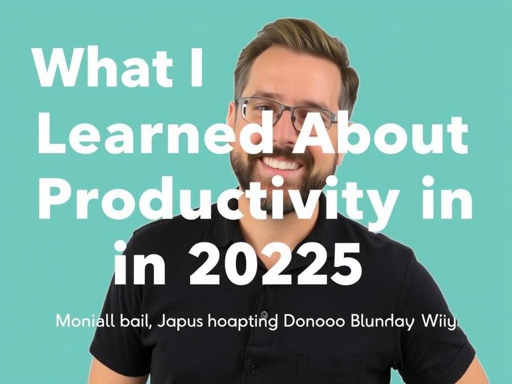 What I Learned About Productivity in 2025: Real Talk and Some Laughs Along the Way