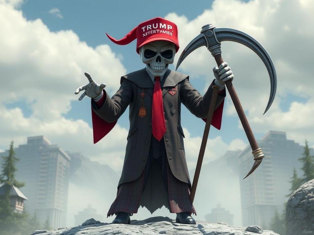 Trump’s Wild AI Adventure: Project 2025 Honcho Morphs into the Grim Reaper in Viral Video Shenanigans