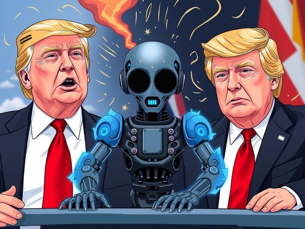 Trump’s Wild Ride with AI on Truth Social: Attacking Foes and Polishing His Image